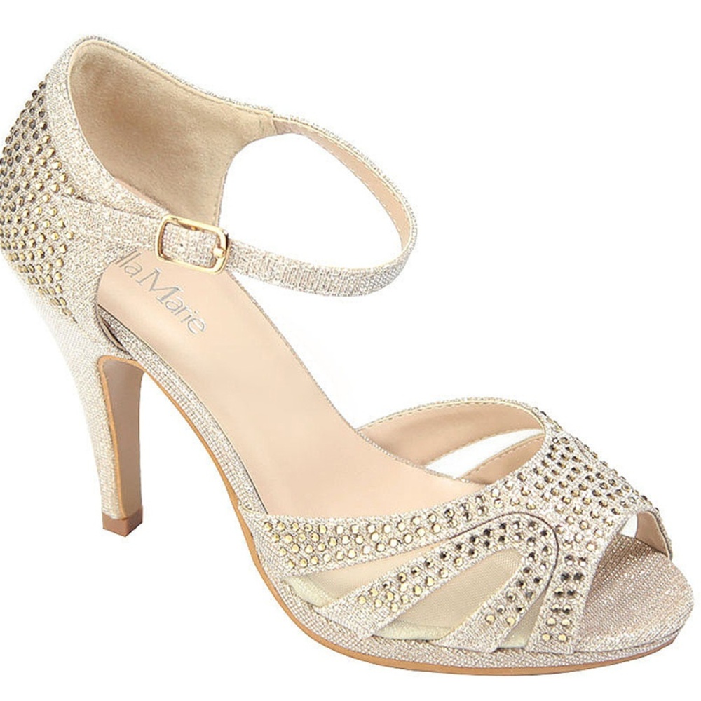 Rhinestone Peep Toe Party Wedding Pumps Shoes